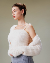 【20%OFF】Feather yarn knit tops & cardigan