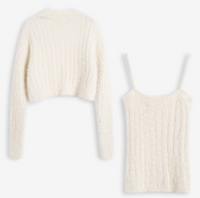 【20%OFF】Feather yarn knit tops & cardigan