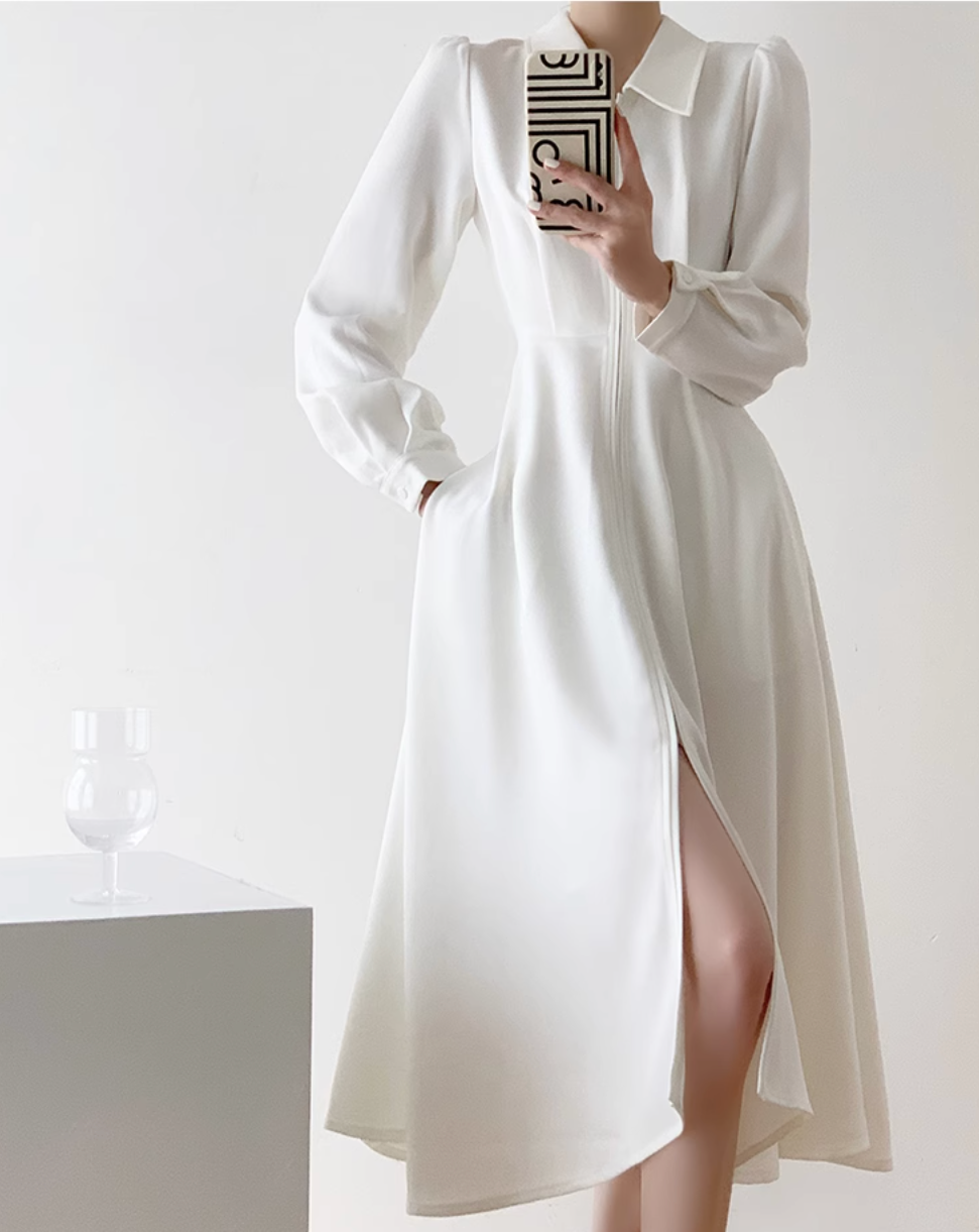 French A line long dress（ロング丈）