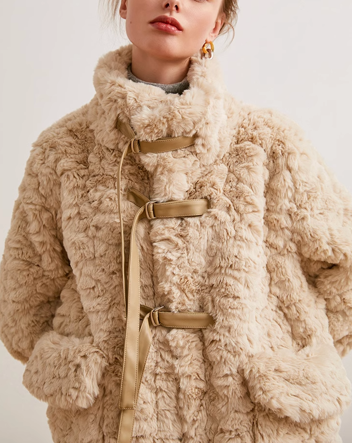 Sheep boa coat