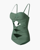 Triple knot green swimwear