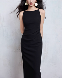 Luxury slit long dress