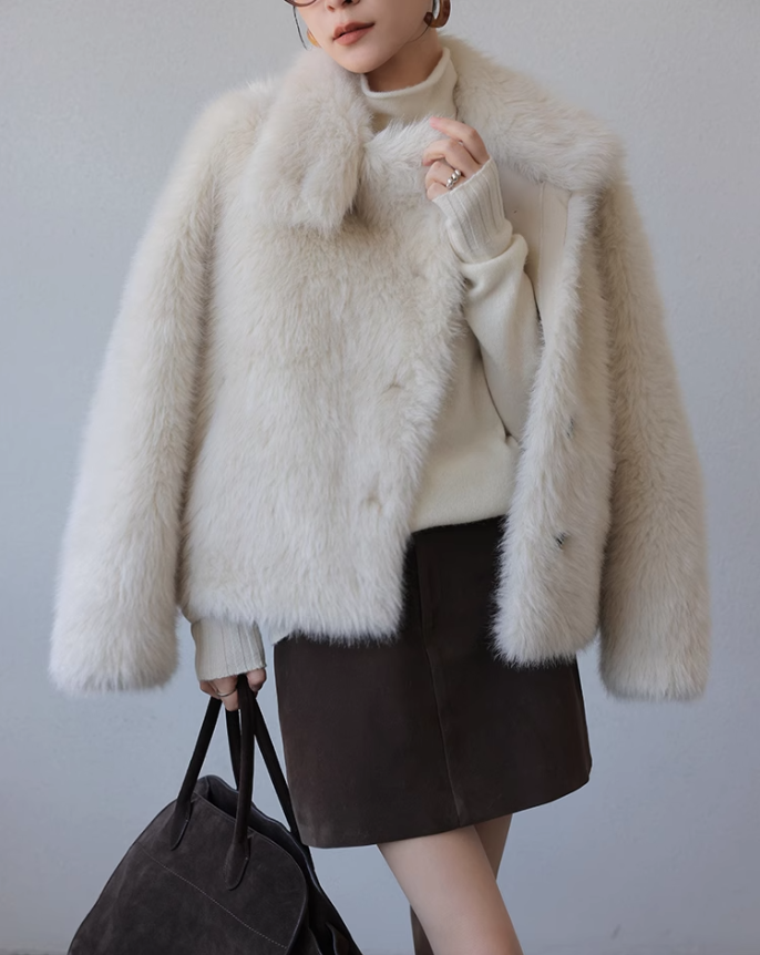 Off white sheep coat