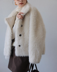 Off white sheep coat