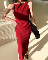 Luxury slit long dress