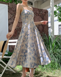 【 RINA着用 】Vintage flower dress
